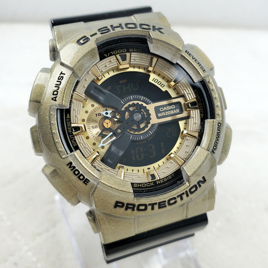 Casio G-shock NEW ERA Glossy Limited Edition GA-110NE Gold/black Men's Watch — Pre-Owned, photo 1
