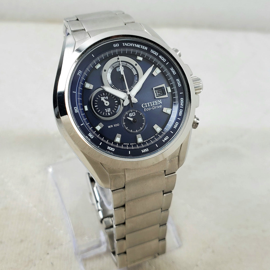 Citizen Eco-drive B612-S081955 Chronograph 24-HOUR Dark Blue 44MM Men's Watch — Pre-Owned, photo 1