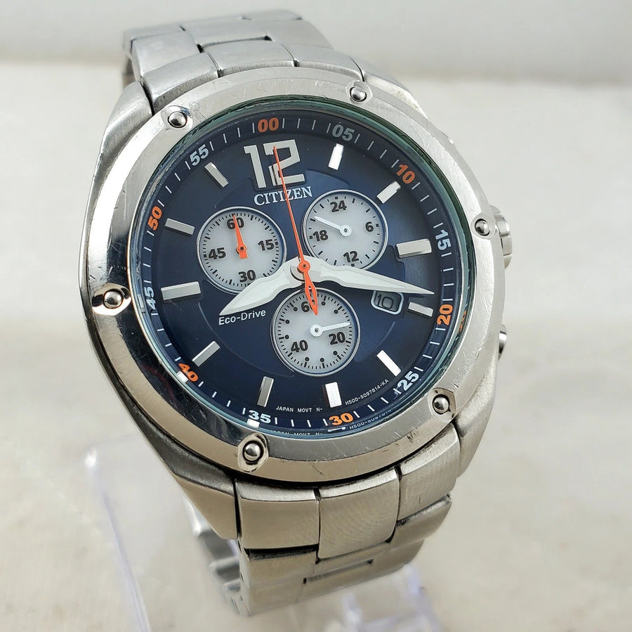 Citizen Eco-drive H500-S088666 Chronograph Date Japan Mov't Men's Watch — Pre-Owned