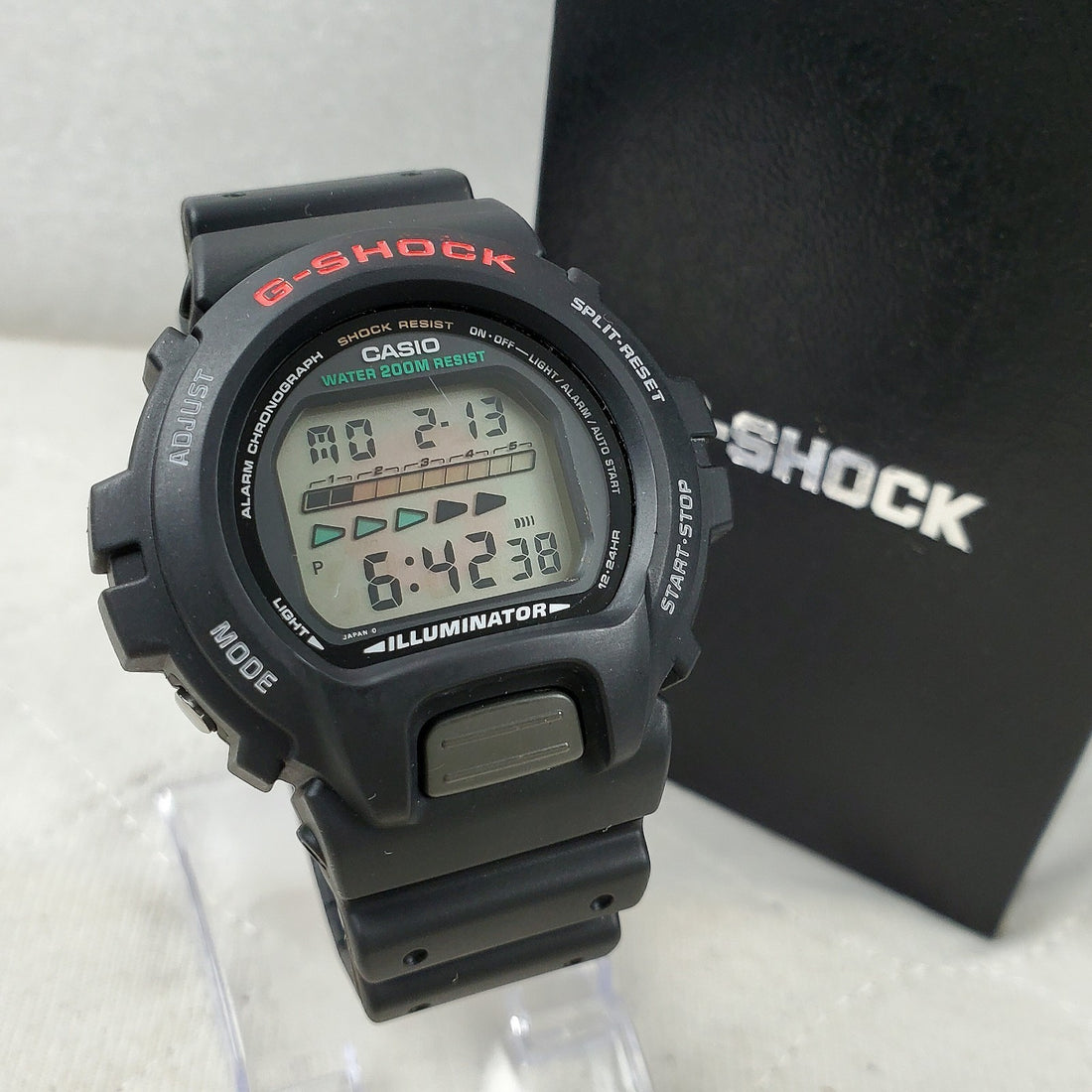 Casio G-shock Illuminator DW-6600 Alarm Chronograph WR 200M Men's Watch — Pre-Owned