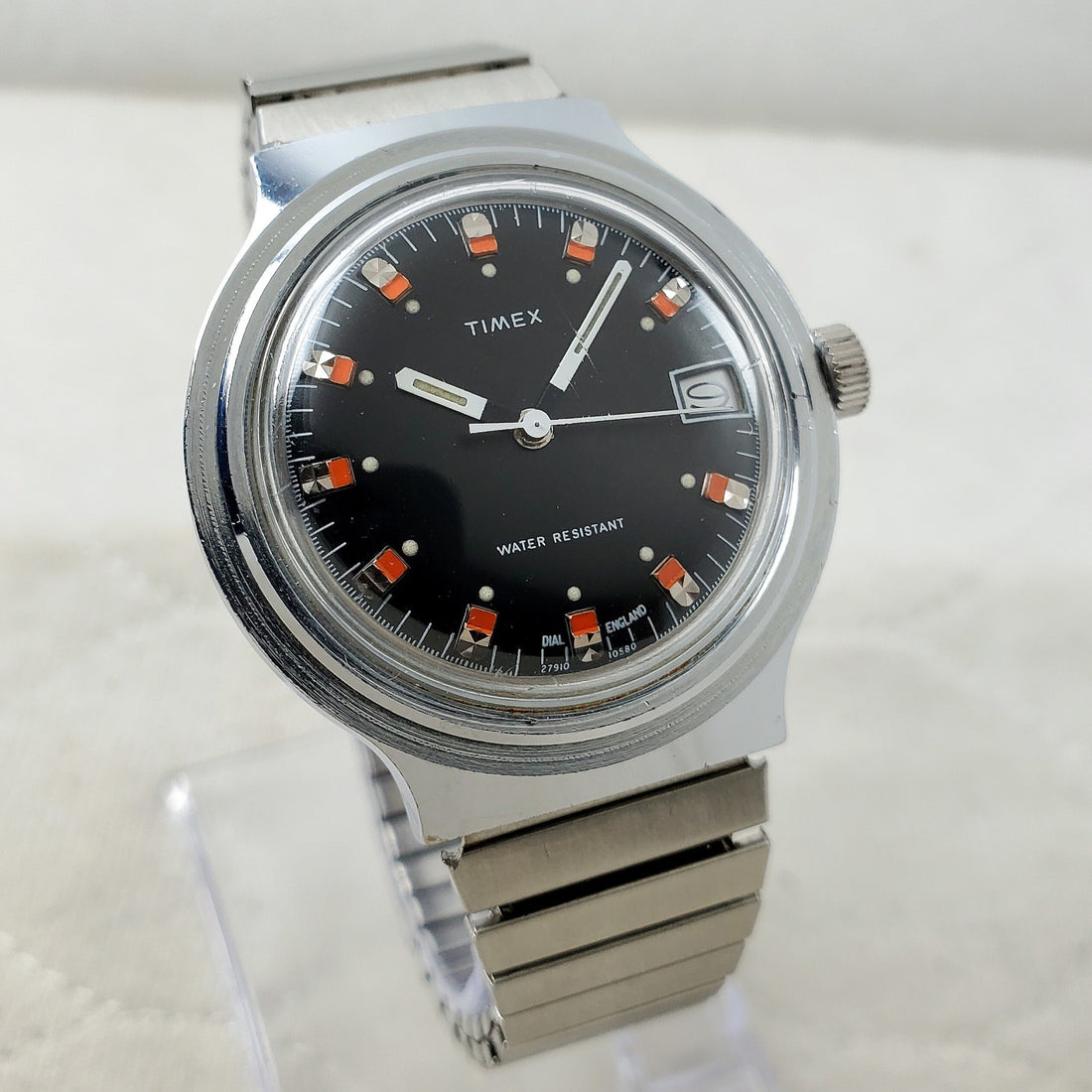 Timex Marlin Calendar 27910 10580 Date Handwind Men's Watch — Pre-Owned