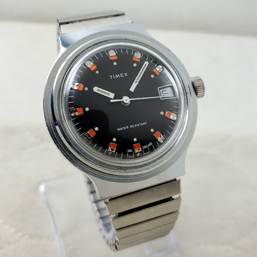 Timex Marlin Calendar 27910 10580 Date Handwind Men's Watch — Pre-Owned