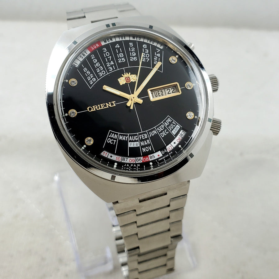 Orient College Multi Year Calendar Automatic Black Japanese Mov't Watch — Pre-Owned