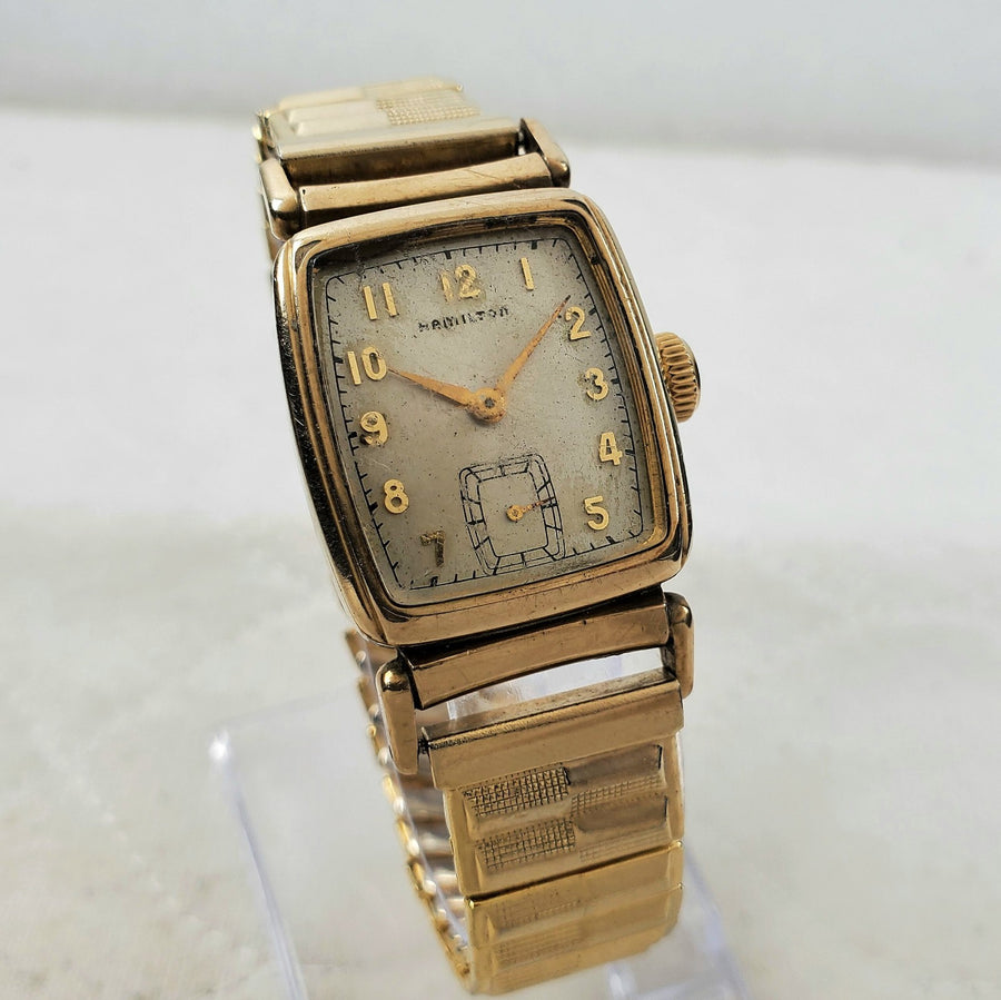 Hamilton Brandon Tank Handwind 10K Gold Filled Small Second Men's Watch — Pre-Owned, photo 1
