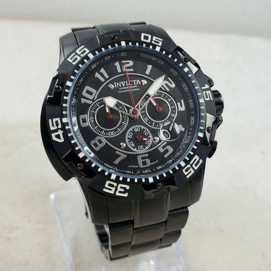 Invicta Signature Chronograph 7198 Japan Mov't 24-HOUR Tachymeter Men's Watch — Pre-Owned
