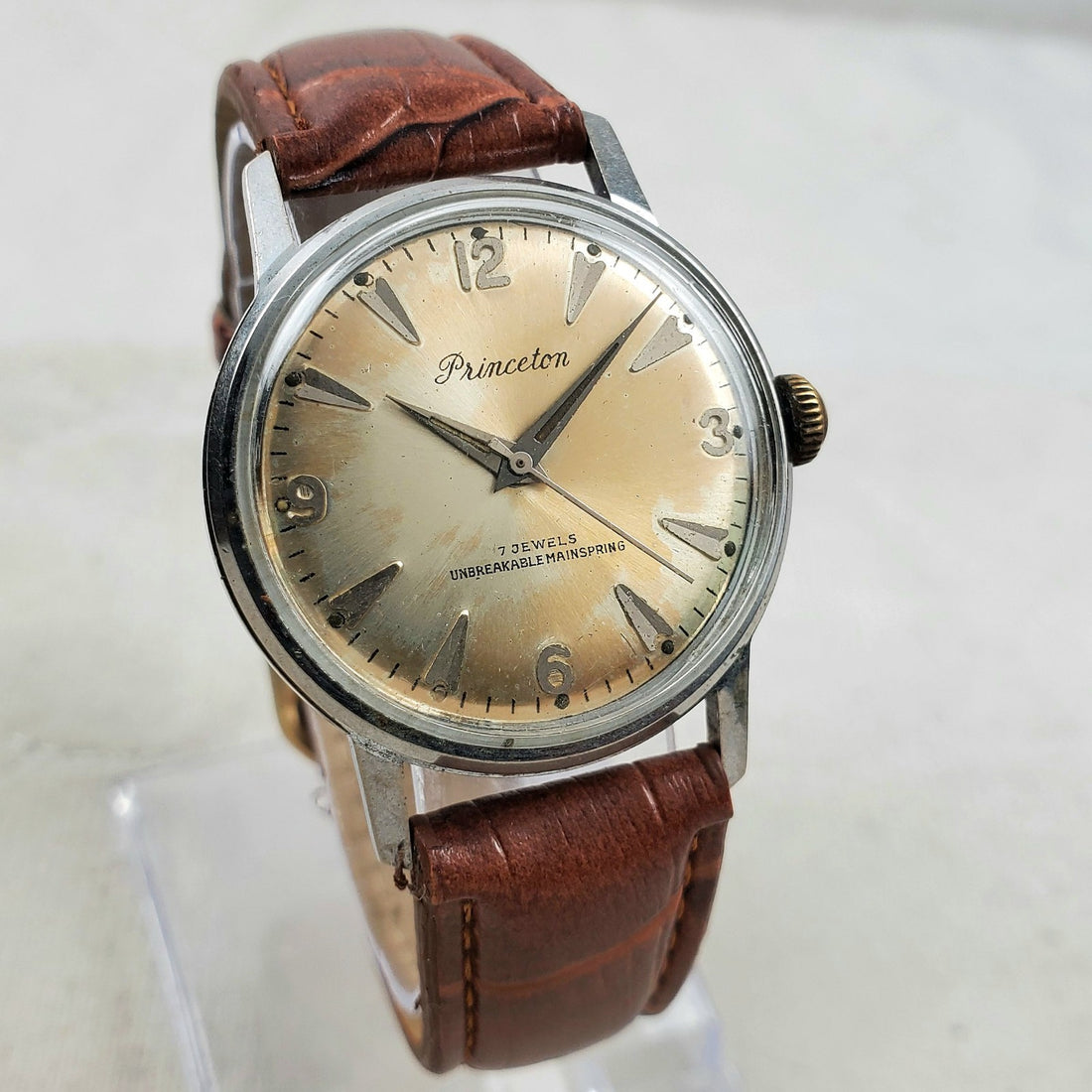 Princeton 17 Jewels Mechanical Handwind Antimagnetic 33MM Men's Watch — Pre-Owned, photo 1