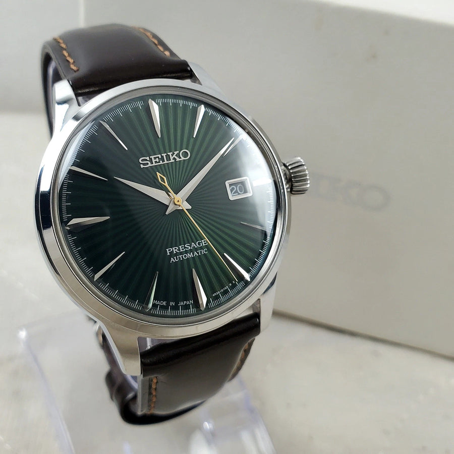 Seiko Presage Cocktail Mockingbird SRPD37J1 Green Automatic 40MM Men's Watch — Pre-Owned
