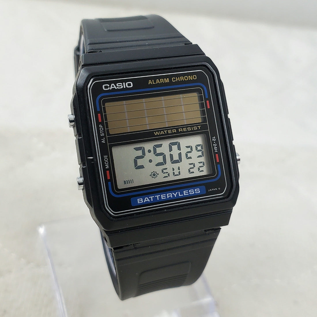 Casio Batteryless FB-90W Alarm Chrono Tough Solar Mens Watch — Pre-Owned