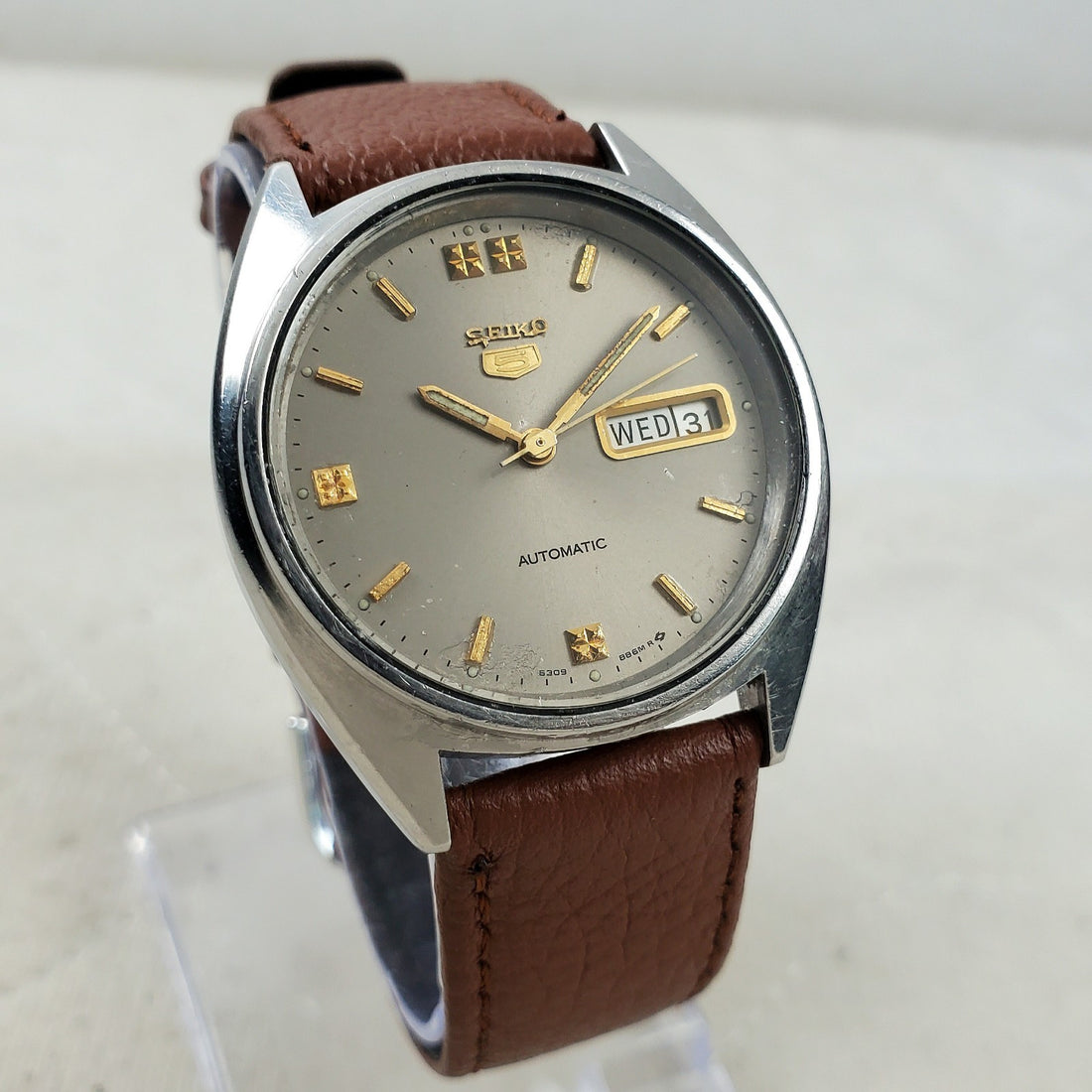 Seiko 5 6309-8840 Automatic Day/date Classic 36MM Men's Watch — Pre-Owned