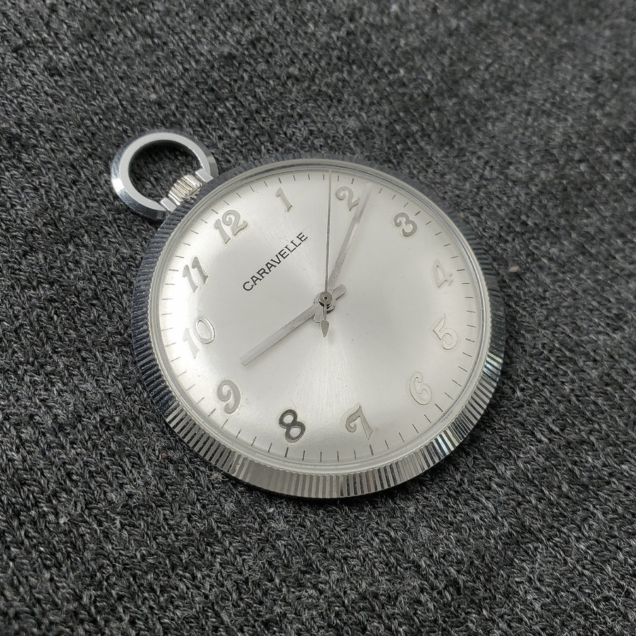 Caravelle by Bulova Mechanical Handwind Men's Watch Pocket Watch — Pre-Owned