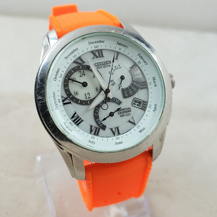Citizen Eco-drive Perpetual Calendar BL8000-54A 24-HOUR WR 100M Men's Watch — Pre-Owned