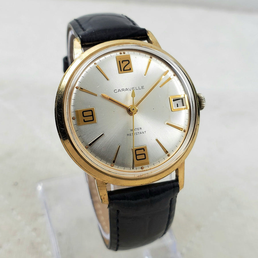 Caravelle by Bulova Japan Handwind Date Classic 35MM Men's Watch — Pre-Owned