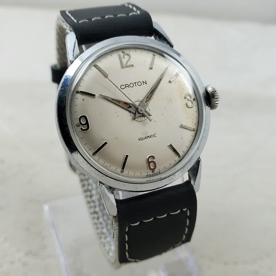Croton Aquamatic Automatic Selfwinding France 34MM Men's Watch — Pre-Owned