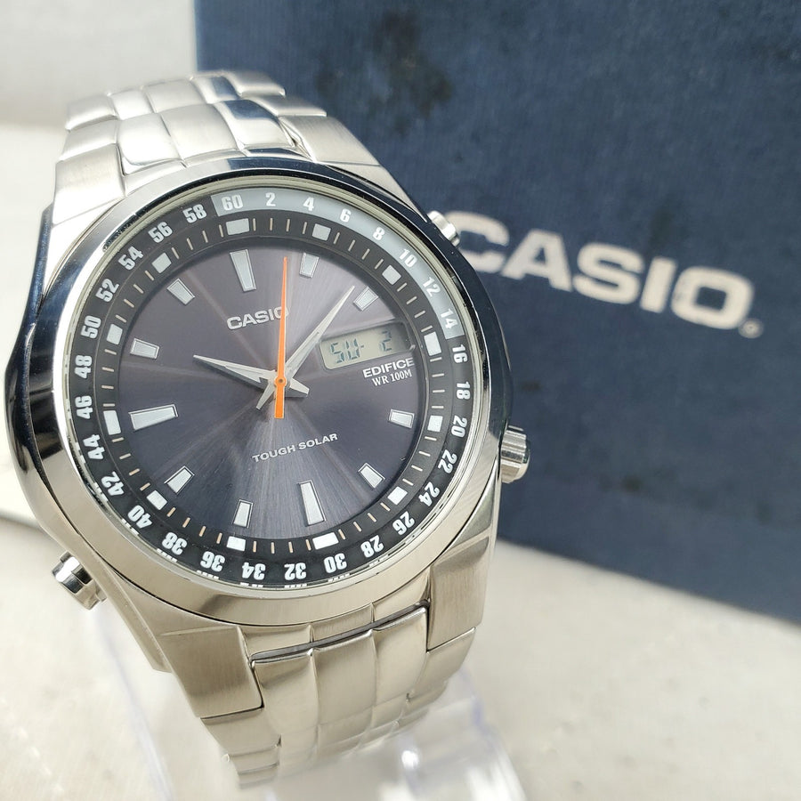 Casio Edifice Tough Solar EF-S10 Ana-digi Day/date WR 100M 42MM Men's Watch — Pre-Owned