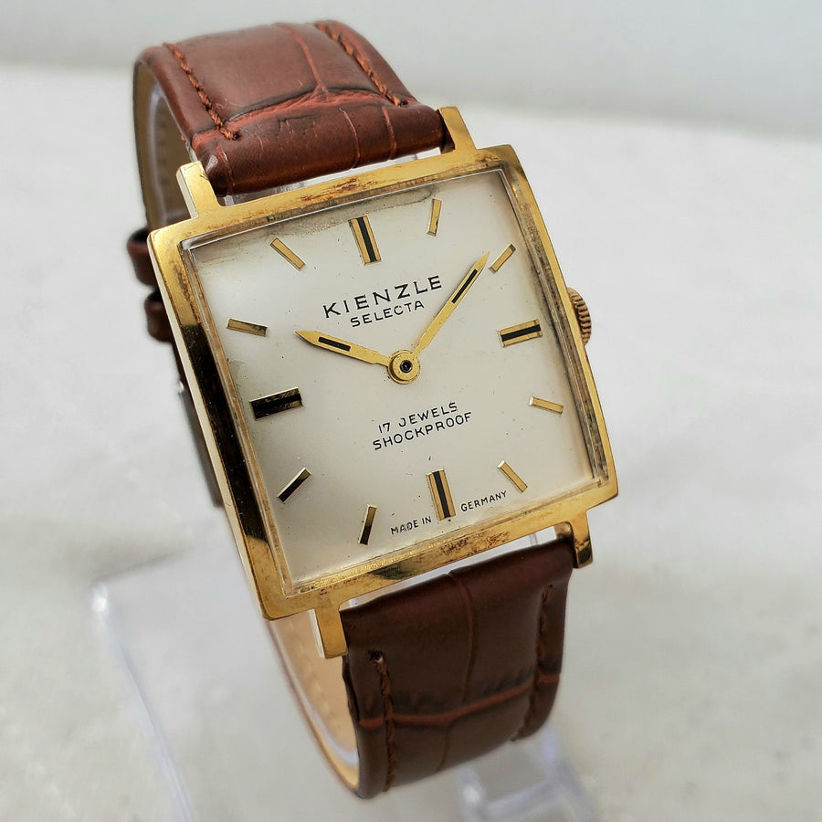 Kienzle Selecta 17 Jewels Square Handwind Germany 29MM Men's Watch — Pre-Owned