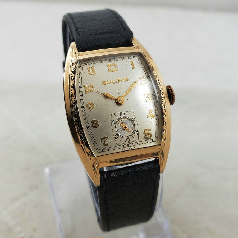 Bulova Tonneau Handwind 10K R.G.P Sub-second 26MM Watch — Pre-Owned