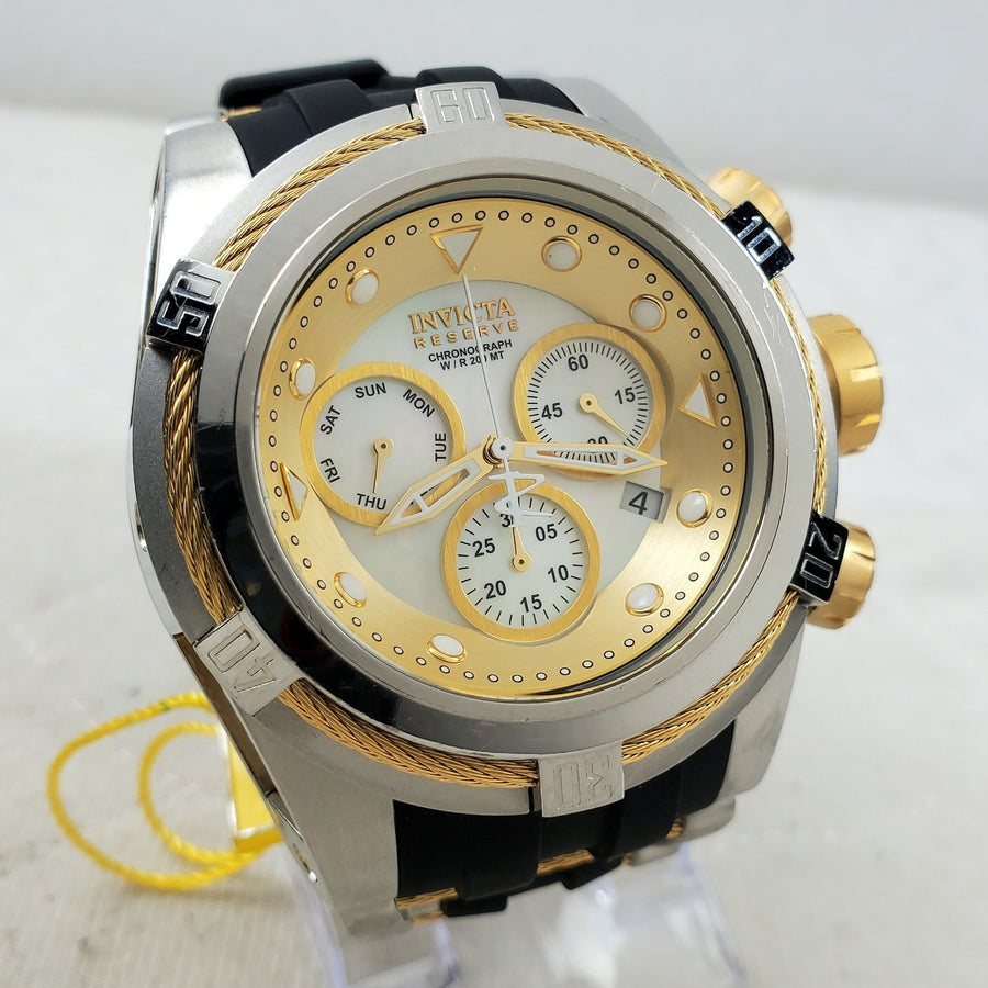 Invicta Reserve Bolt Zeus 0828 Quartz Chronograph MOP Date 51MM Men's Watch — Pre-Owned