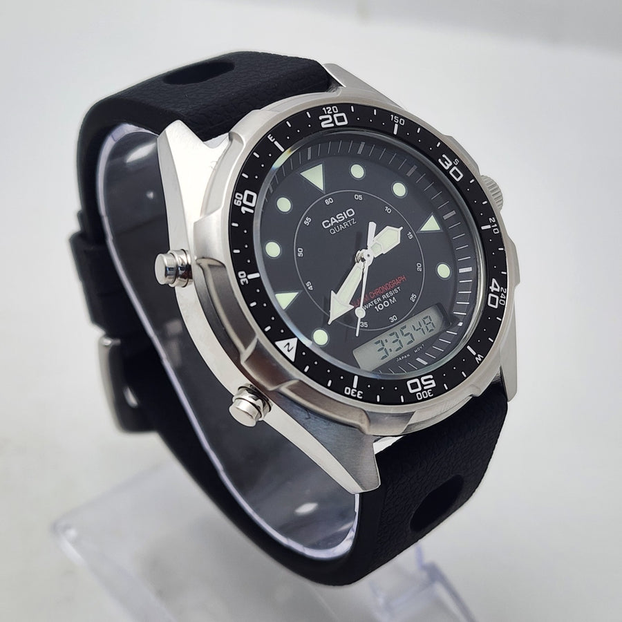 Casio AMW-320R Ana-digi Alarm Chronograph Military Field Men's Watch — Pre-Owned
