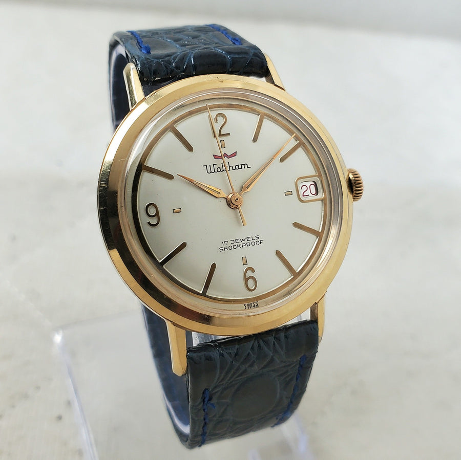 Waltham 17 Jewels Date Swiss Antimagnetic Handwind 35MM Men's Watch — Pre-Owned