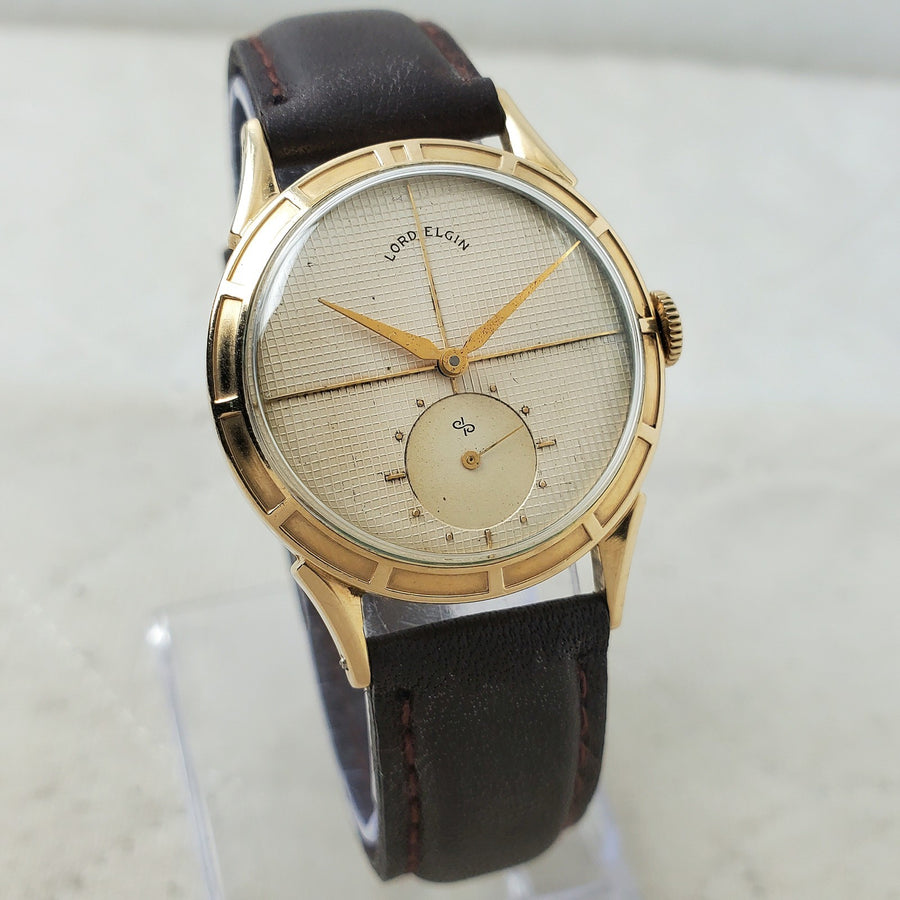 Lord Elgin Clubman 4811 14K G.F Handwind Sub-second 30MM Men's Watch — Pre-Owned