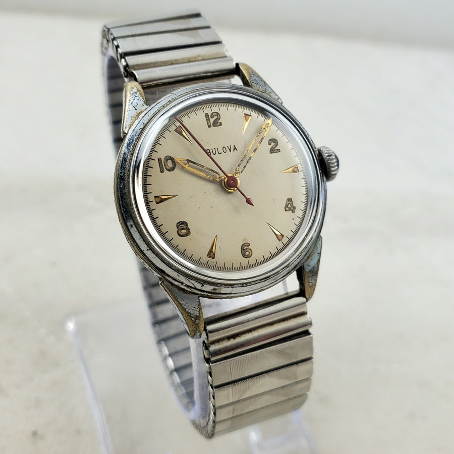 Bulova Watertite Mechanical Handwind Swiss 30MM Men's Watch — Pre-Owned