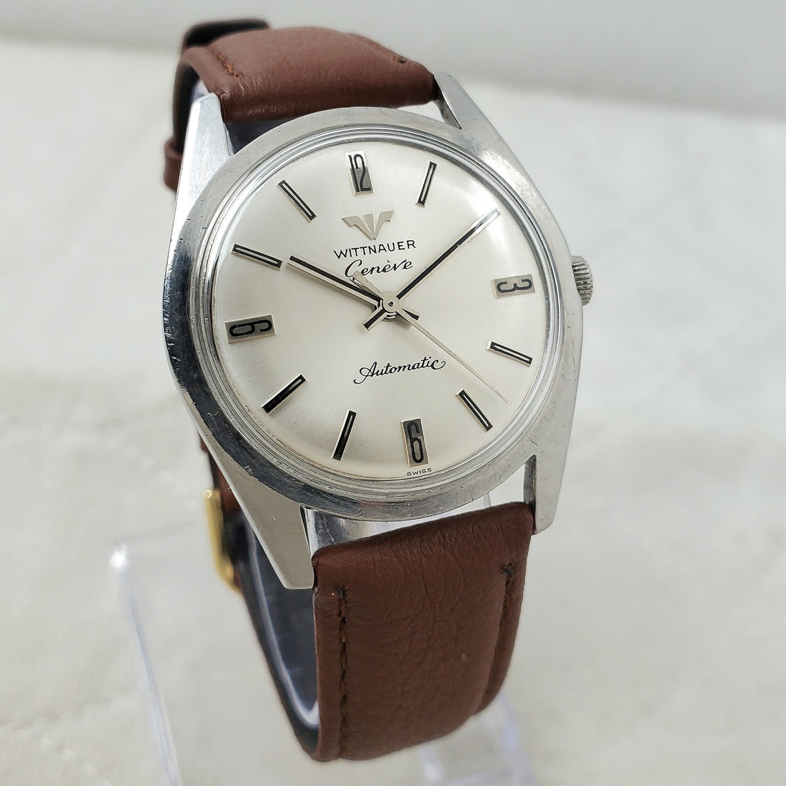 Wittnauer Geneve Automatic Swiss Made 34MM Men's Watch — Pre-Owned