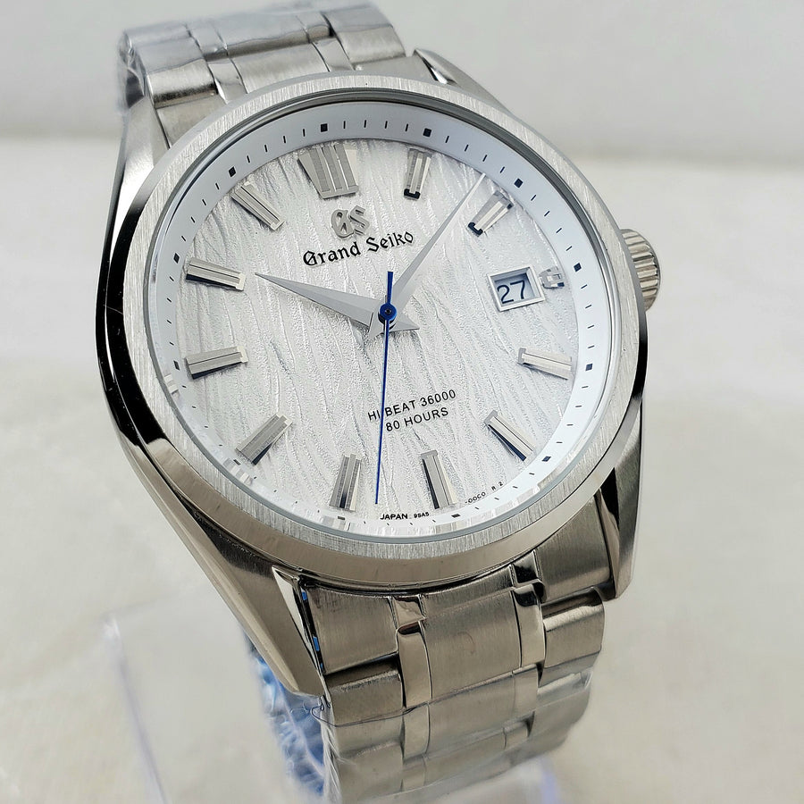 CUSTOM SEIKO MOD GS EVOLUTION WHITE NH35 EXHIBITION AUTOMATIC MEN'S WATCH